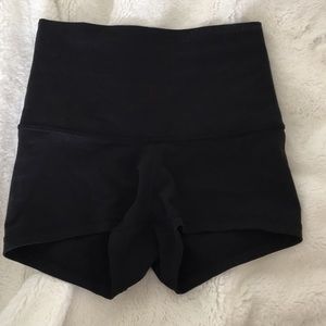 NWOT Lululemon high waisted spandex shorts